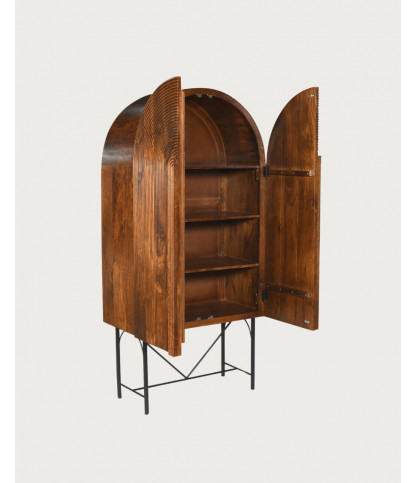 Vorno - Armoire en manguier massif sculpté