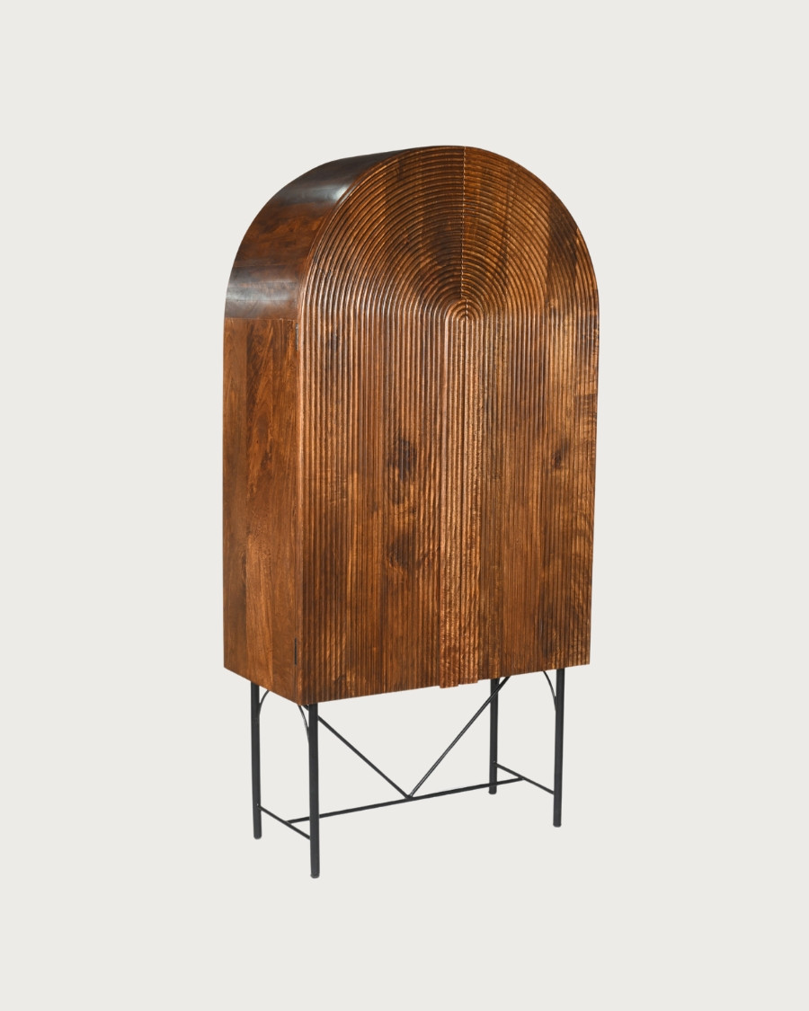 Vorno - Armoire en manguier massif sculpté
