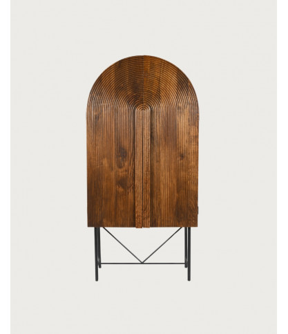 Vorno - Carved mango wood cabinet