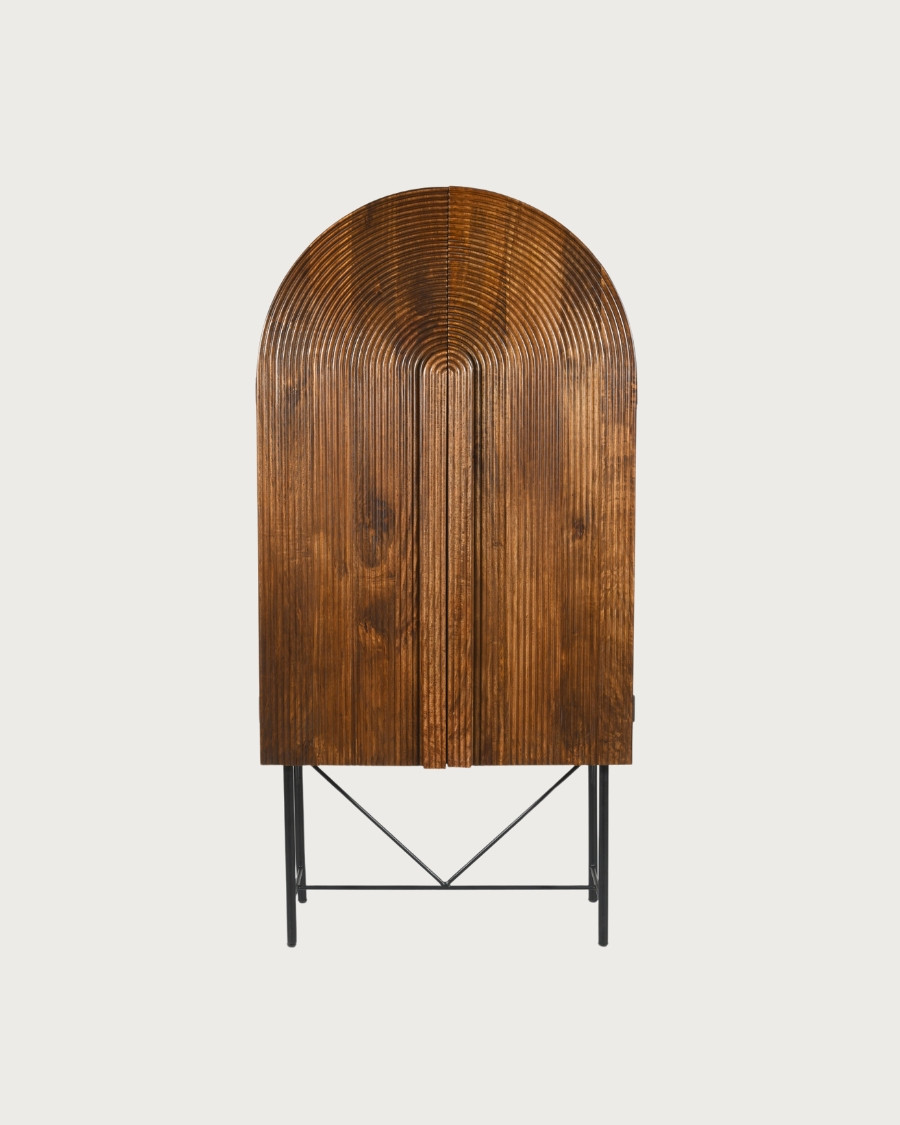Vorno - Carved mango wood cabinet