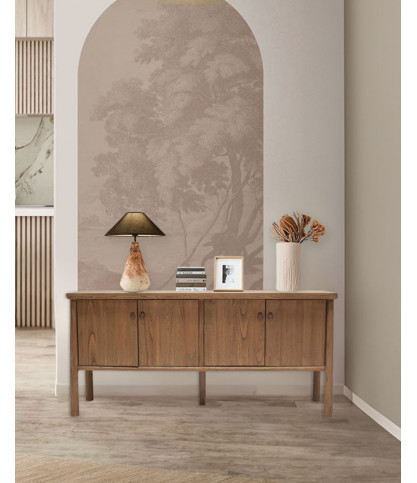 Yara - Buffet en bois de Sungkai 170 cm