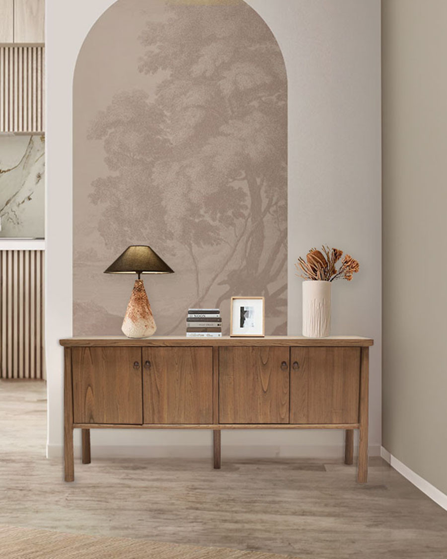 Yara - Buffet en bois de Sungkai 170 cm
