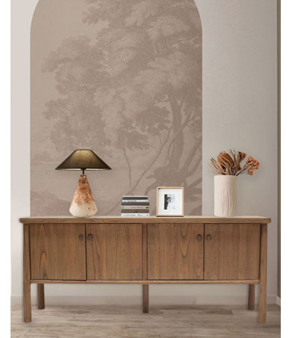 Yara - Buffet en bois de Sungkai 170 cm