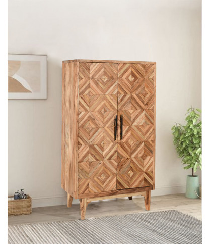 Naya - Armoire en bois massif de manguier