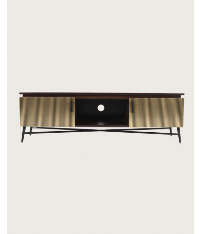Moon - Meuble tv en bois de manguier 145 cm