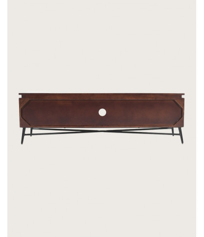 Moon - Mobile porta TV con finitura in ottone anticato, 145 cm