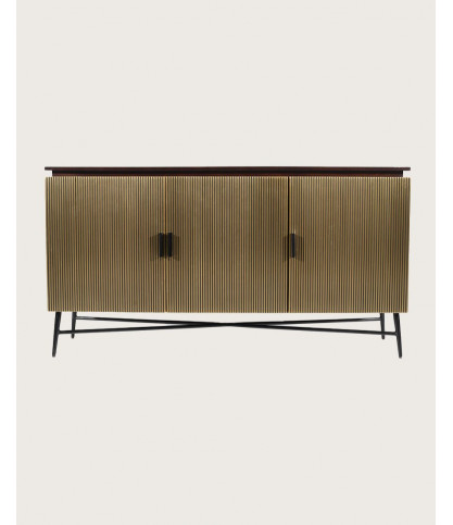Moon - Grande credenza con finitura in ottone anticato, 150 cm