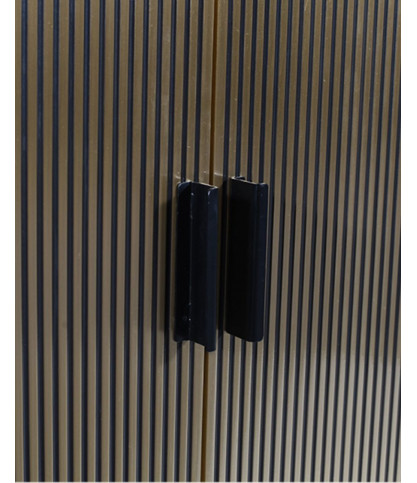 Moon- Großes Sideboard in Altmessing-Optik 150 cm