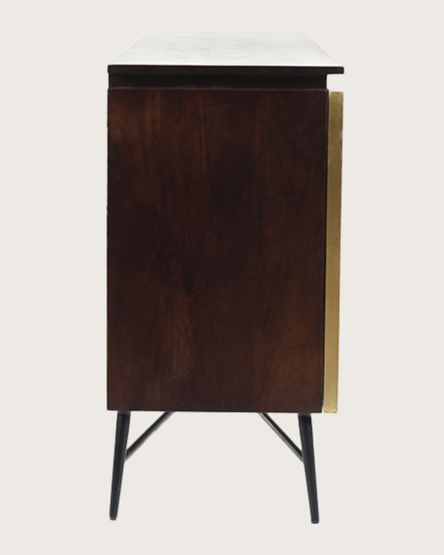 Moon- Grand buffet en bois de manguier 150 cm