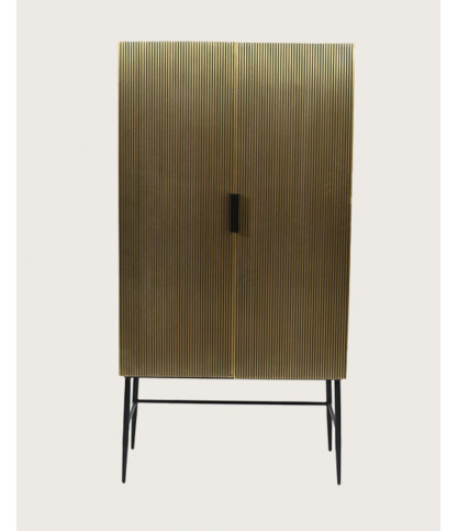 Moon - Mueble bar acabado latón envejecido