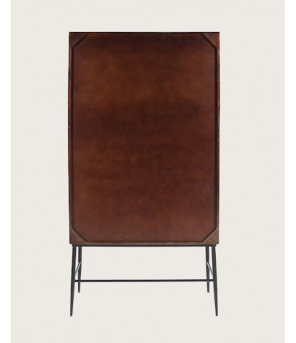 Moon - Antique brass bar cabinet