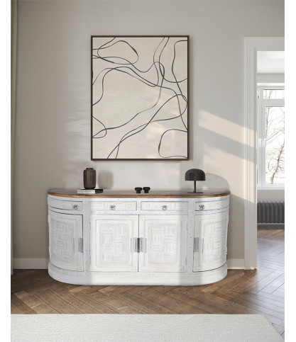Argos - Console en bois massif de manguier
