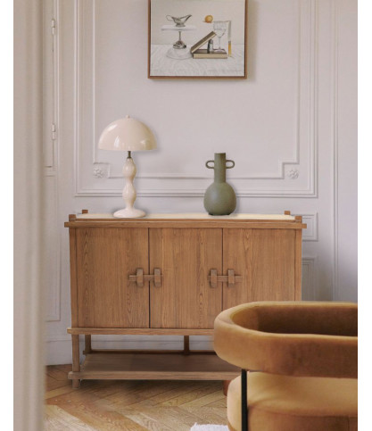 NARA - Aparador grande de madera de teca de 160 cm - Estilo asiático