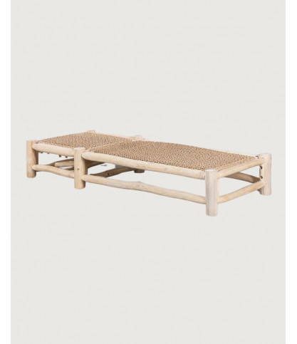 Jaya - Wooden reclining sun lounger