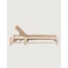 Jaya - Bain de soleil inclinable en bois