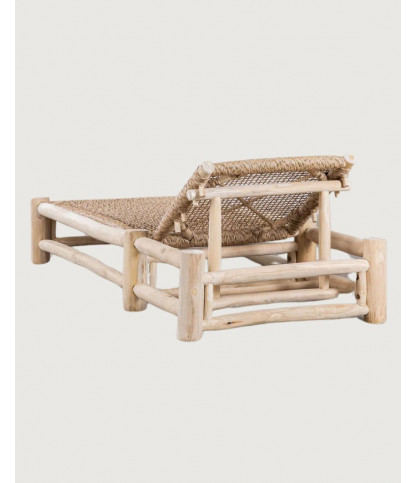 Jaya - Wooden reclining sunlounger
