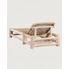 Jaya - Bain de soleil inclinable en bois
