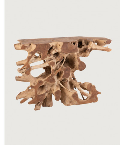 Mesa consola Forest - Madera maciza de teca, 121 cm
