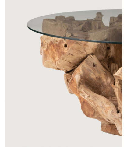 Forest - Salontafel van massief teakhout, 80 cm