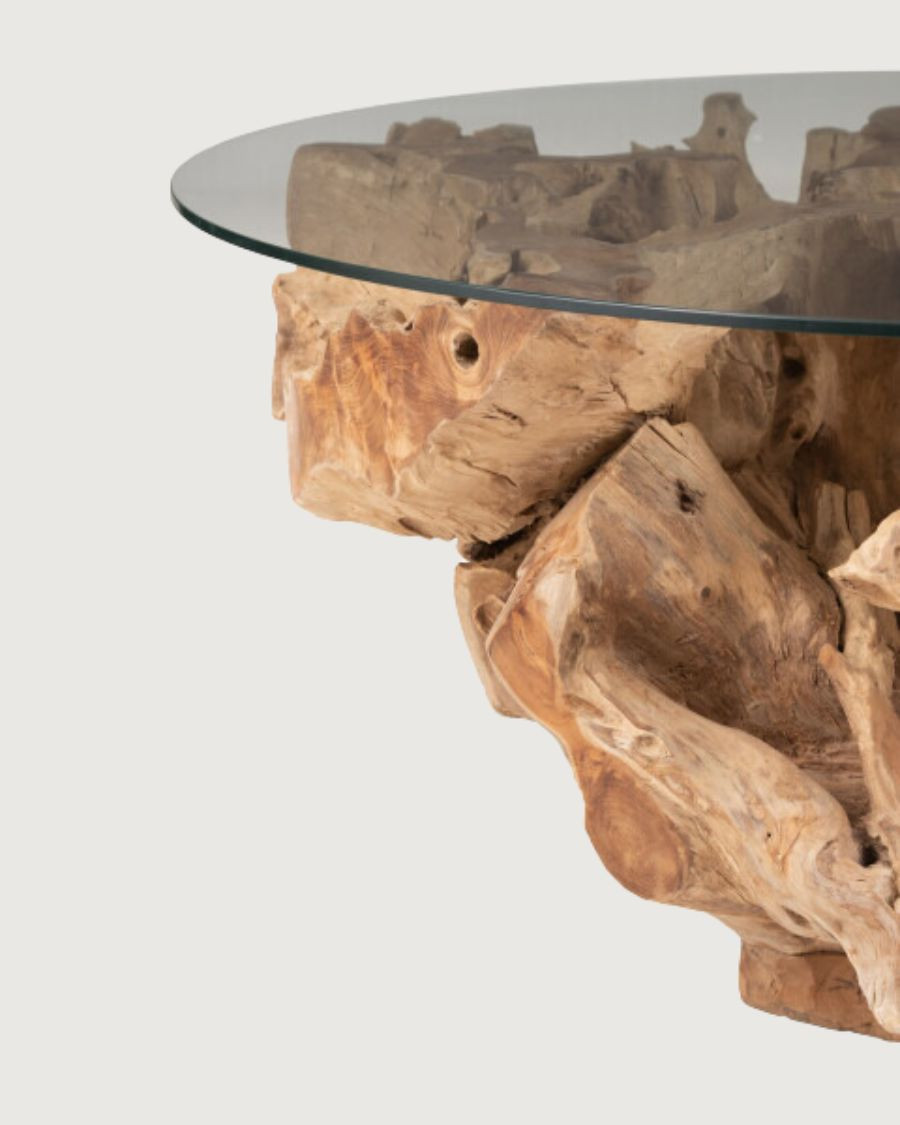 Forest - Salontafel van massief teakhout, 80 cm