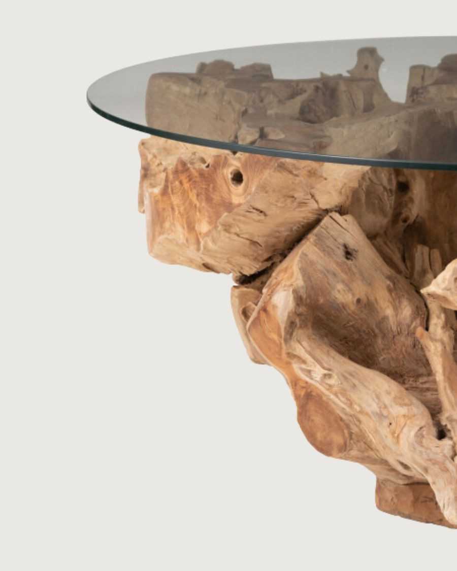 Forest - Table basse en teck massif 80 cm