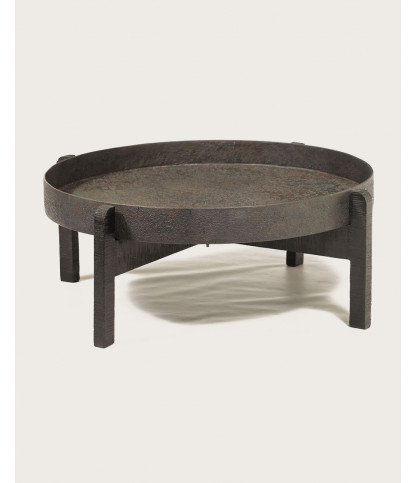 Gaby - Round nesting coffee table in black metal