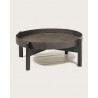 Gaby - Table basse ronde gigogne en métal noir