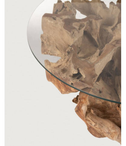 Forest - Salontafel van massief teakhout, 80 cm