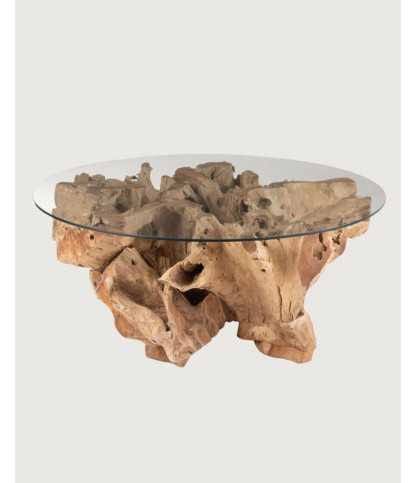 Forest - Table basse en teck massif 80 cm