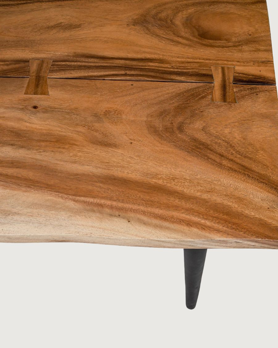Kanpur - Dining table in solid suar wood L160 cm 6 people