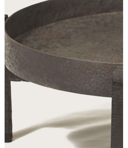Gaby - Round nesting coffee table in black metal