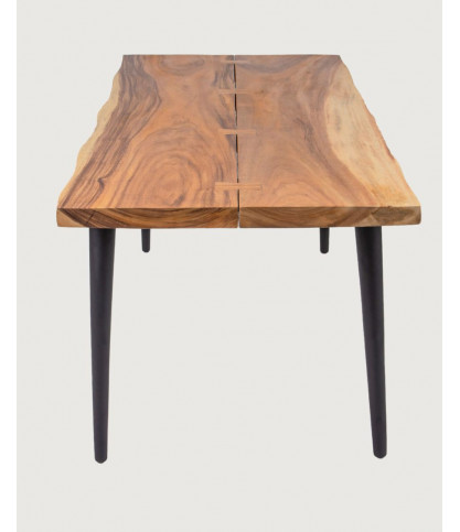 Kanpur - Dining table in solid suar wood L160 cm 6 people