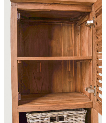 Eclipse - Solid teak bathroom column