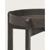 Gaby - Table basse ronde gigogne en métal noir