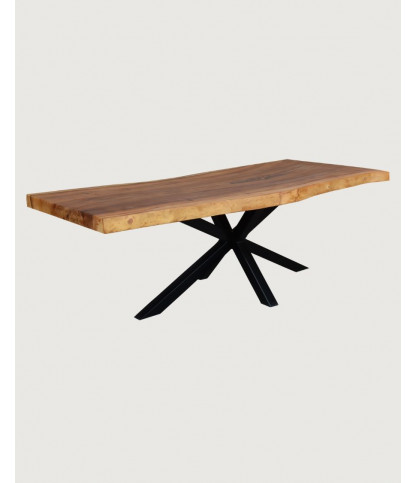 Dempo - Mesa de comedor en madera maciza L250 cm 12-14 pers.