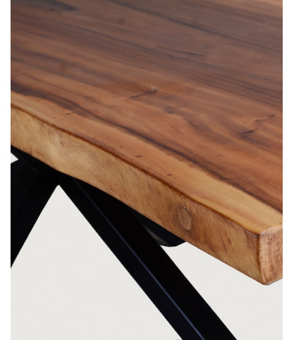 Dempo - Esstisch aus massivem Edelstahl L250 cm 12-14 Pers.