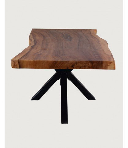 Dempo - Mesa de comedor en madera maciza L250 cm 12-14 pers.