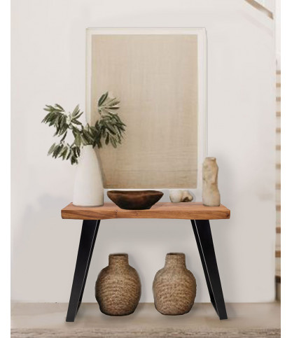 Teaka - Solid teak wood console