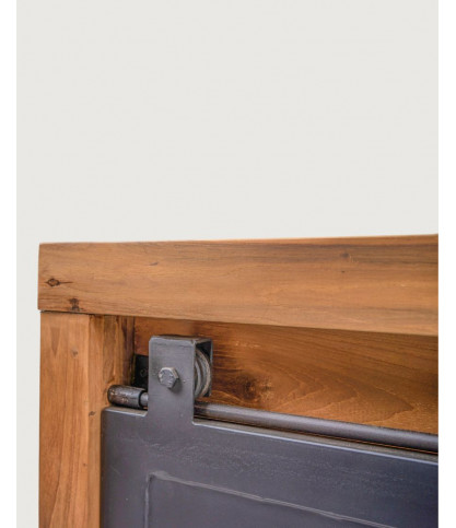 Boxel - Meuble salle de bain en bois de teck recycle