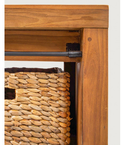 Boxel - Meuble salle de bain en bois de teck recycle