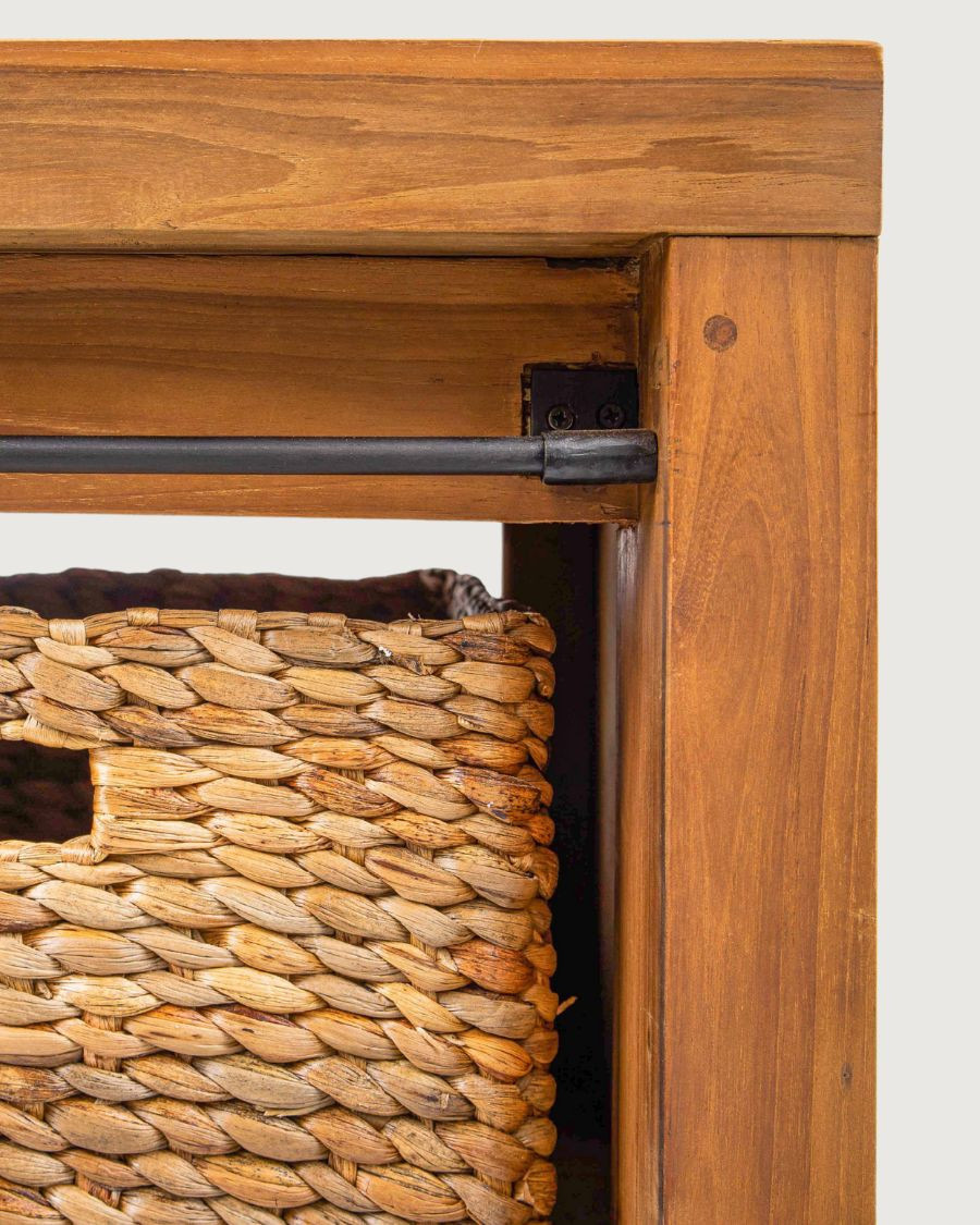 Boxel - Meuble salle de bain en bois de teck recycle