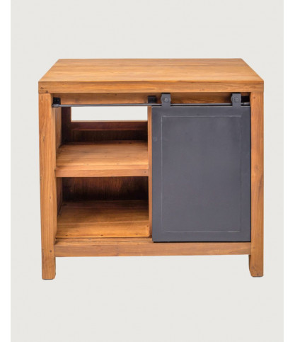 Boxel - Meuble salle de bain en bois de teck recycle