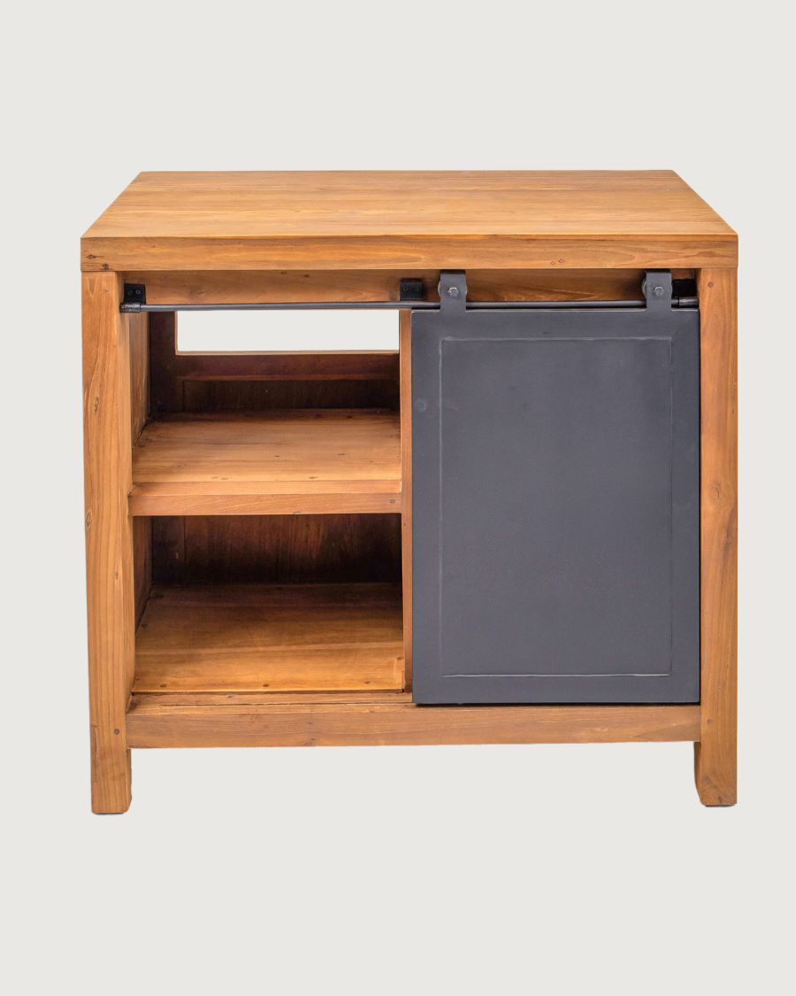 Boxel - Meuble salle de bain en bois de teck recycle