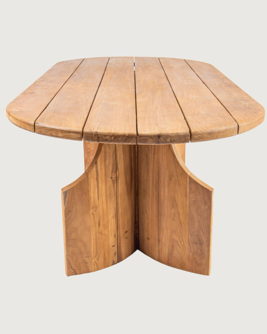Puzzle - Mesa de jardín de madera maciza de teca reciclada