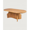 Puzzle - Table de jardin en bois massif de teck recycle