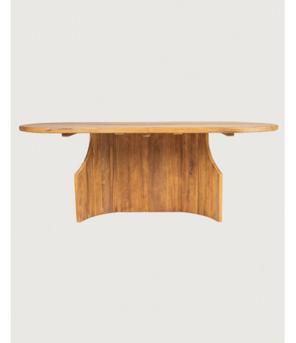 Puzzel - Tuintafel gemaakt van massief gerecycled teakhout
