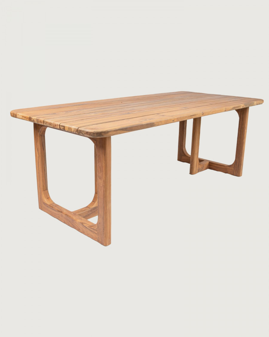Oakara - Reclaimed teak garden table