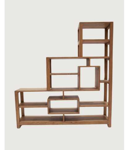 Estantería de madera maciza Sungkai