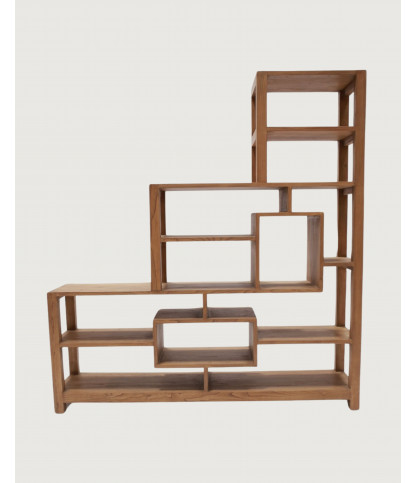 Aiko - Stepped solid wood shelf