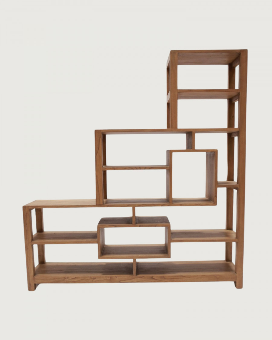 Estantería de madera maciza Sungkai Estantería de madera maciza Sungkai